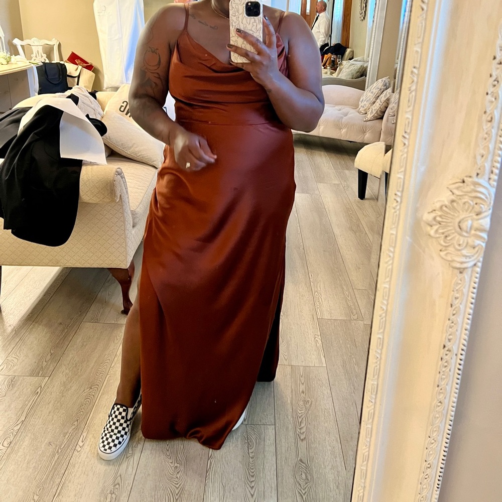 Revelry Nadia Satin Bridesmaid Dress